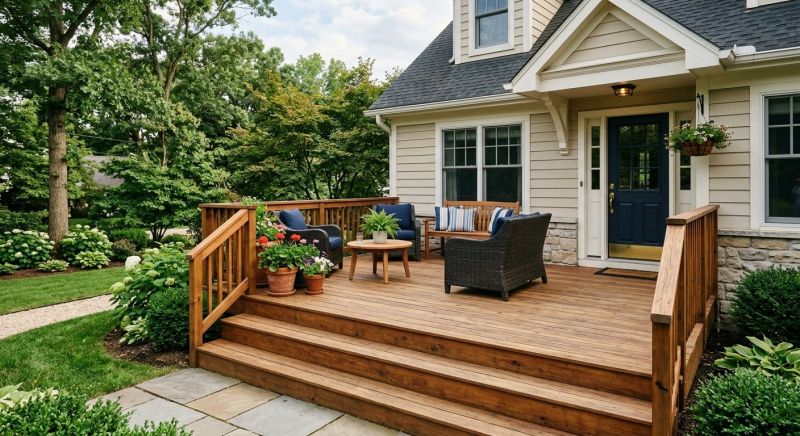 Front Deck Construction in Stamford, CT