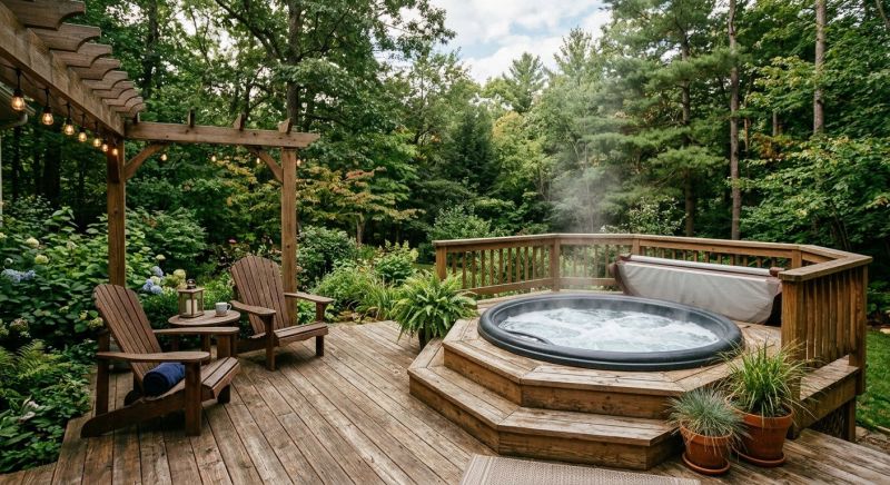 Hot Tub Deck Construction in Worcester, MA
